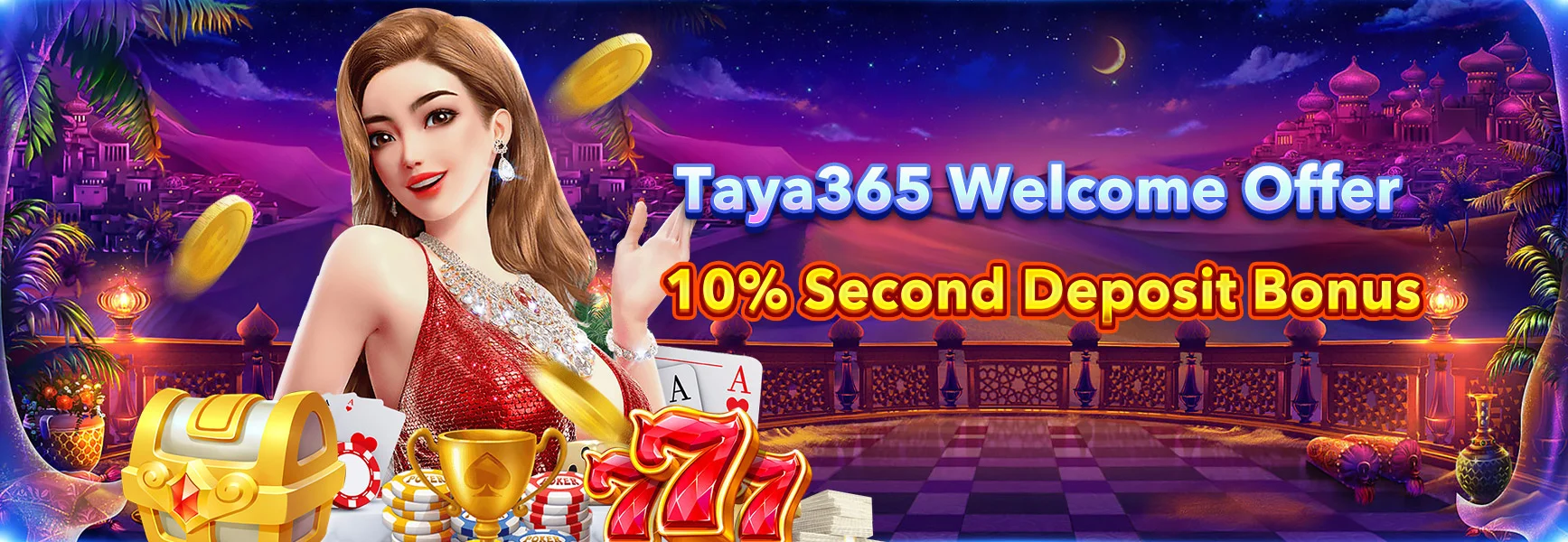 Taya365 Online Casino - Secure Payments Promotional Banner